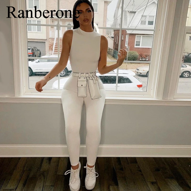 2020 New Jumpsuit Women Elastic Hight Casual Fitness Sportswear Rompers Activewear Skinny Jumpsuit Female Summer Womenswear