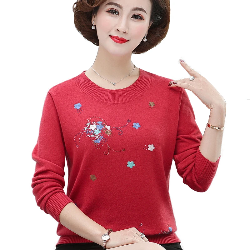 Зимний женский свитер платье для мамы новый теплый пуловер Bao короткий вязаный