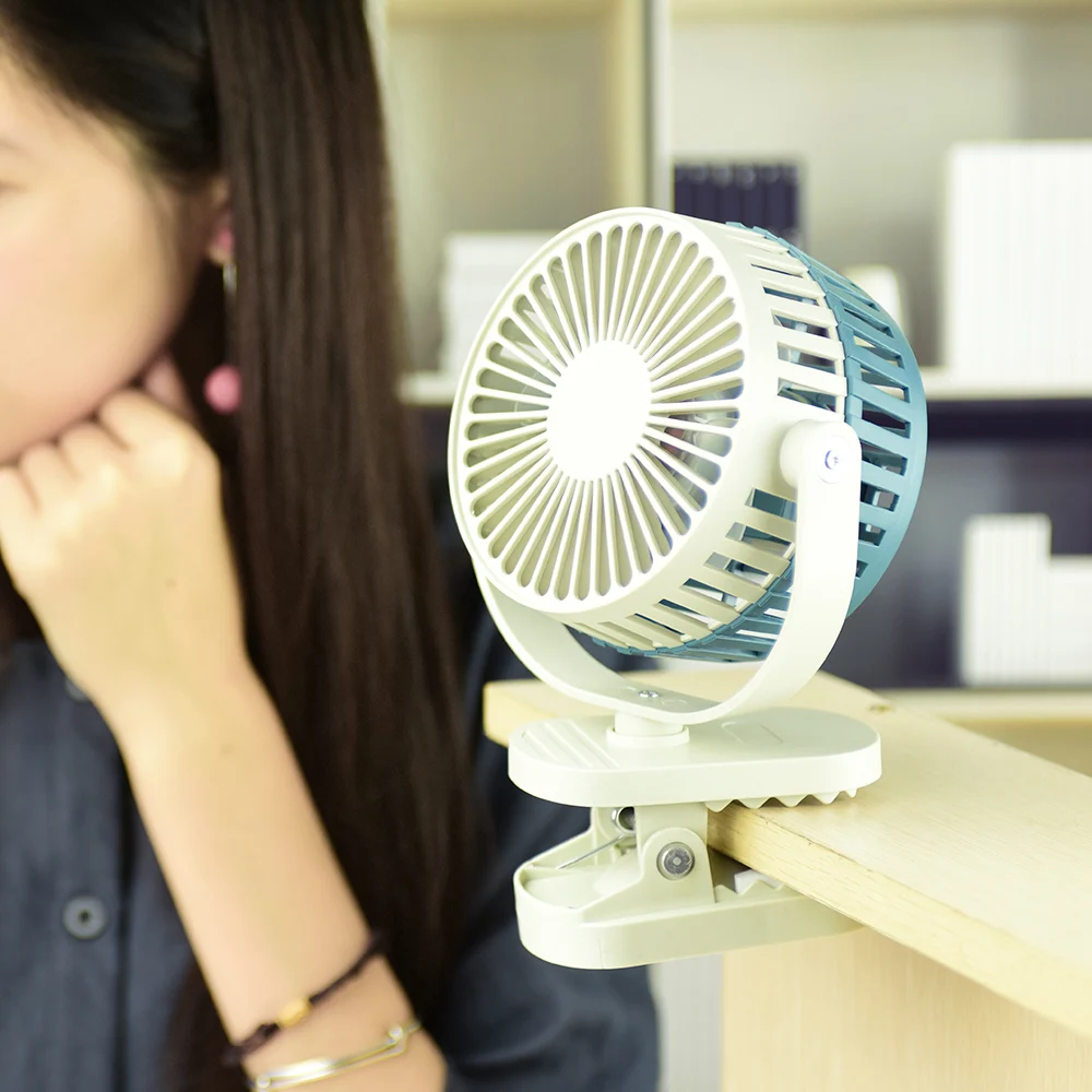 USB мини вентилятор портативный Перезаряжаемый с зажимом и литиевой батареей 3 Grear
