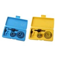 woodworking hole pitch set diy spherical door lock drawer lock metal alloy saw cutting tool woodworking hole opener yellow