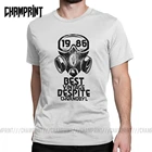 Лучшая винтажная Мужская футболка 1986 с принтом правая и черная маска, модные мужские футболки с радиоактивным действием 2019 из 100% хлопка, футболка с коротким рукавом, идея для подарка