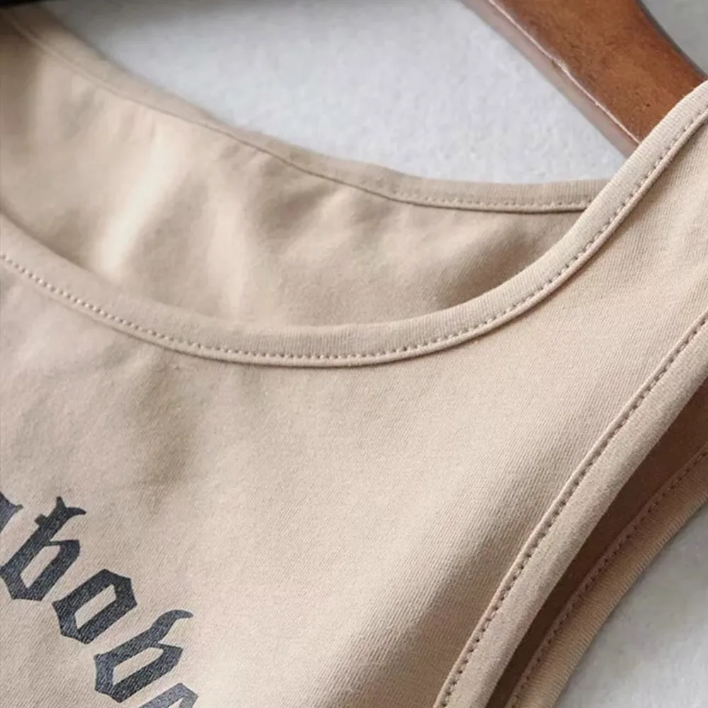 Женский укороченный топ в стиле милитари без рукавов|Майки| |