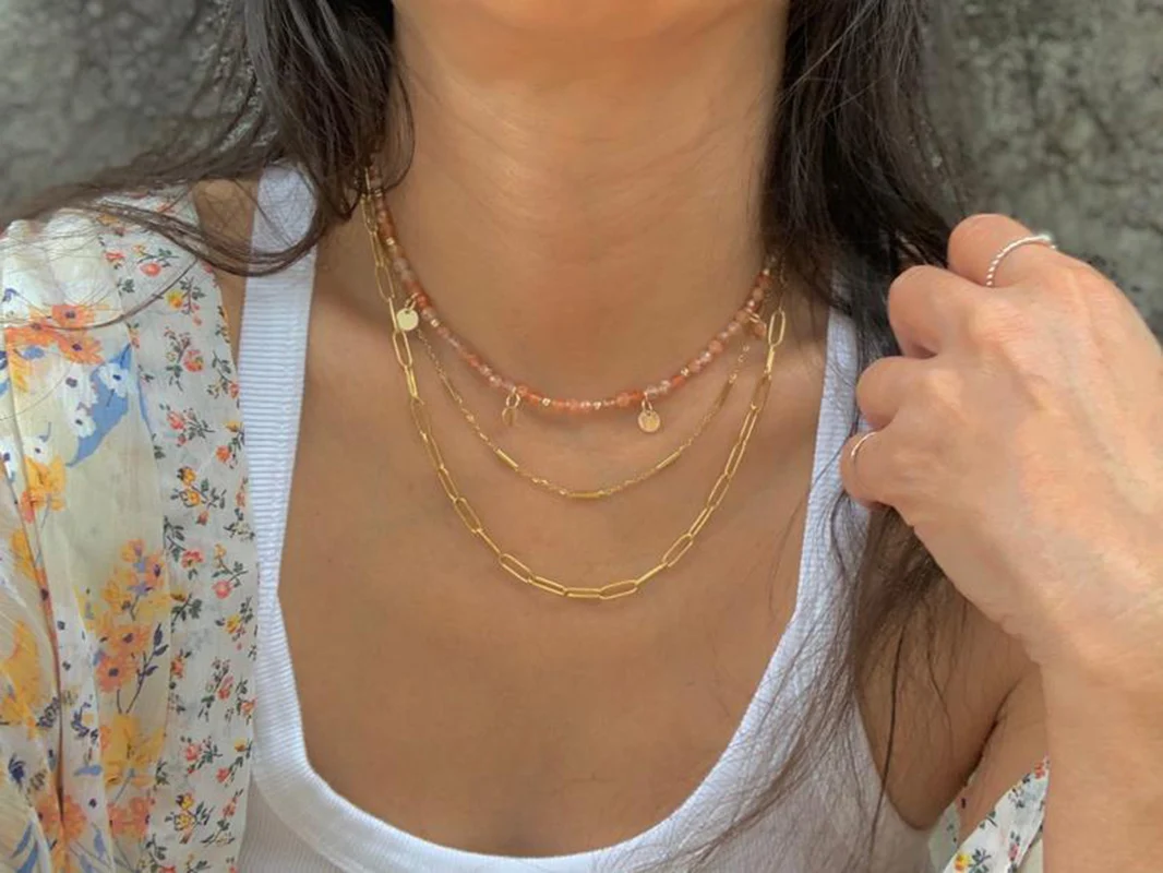 Ожерелье Sherman с цепочкой из нержавеющей стали 304 Женская прямоугольная цепочка