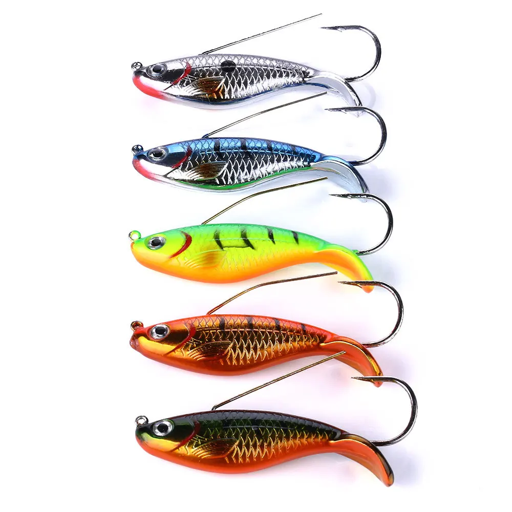5PCS Fishing Lure 8cm 21g Anti Grass Wobblers ISCA Artificial Hard Bait sinking pesca Laser Body Lifelike Fish Tackle | Спорт и
