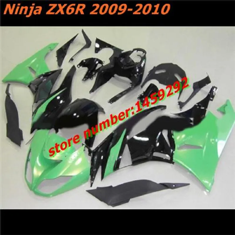 

Горячая Распродажа, зеленый, черный для Kawasaki Ninja ZX-6R ZX 636 2009-2012 ZX6R 09-12 ZX 6R, обтекатель кузова мотоцикла (литьё под давлением)