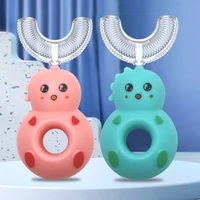 childrens toothbrush baby u shaped child toothbrush teethers soft silicone newborn brush kids teeth oral care cleaning health