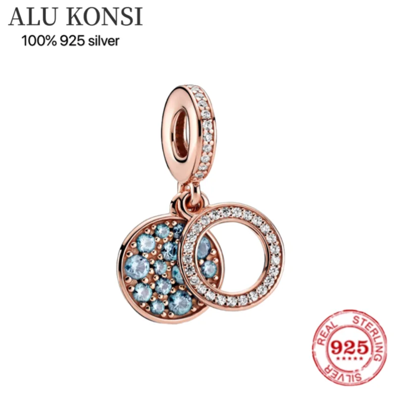 

Hot Sale Real 925 Sterling Silver pando Beads for Women Fit Original Charm bracelet DIY Crystal high Jewelry