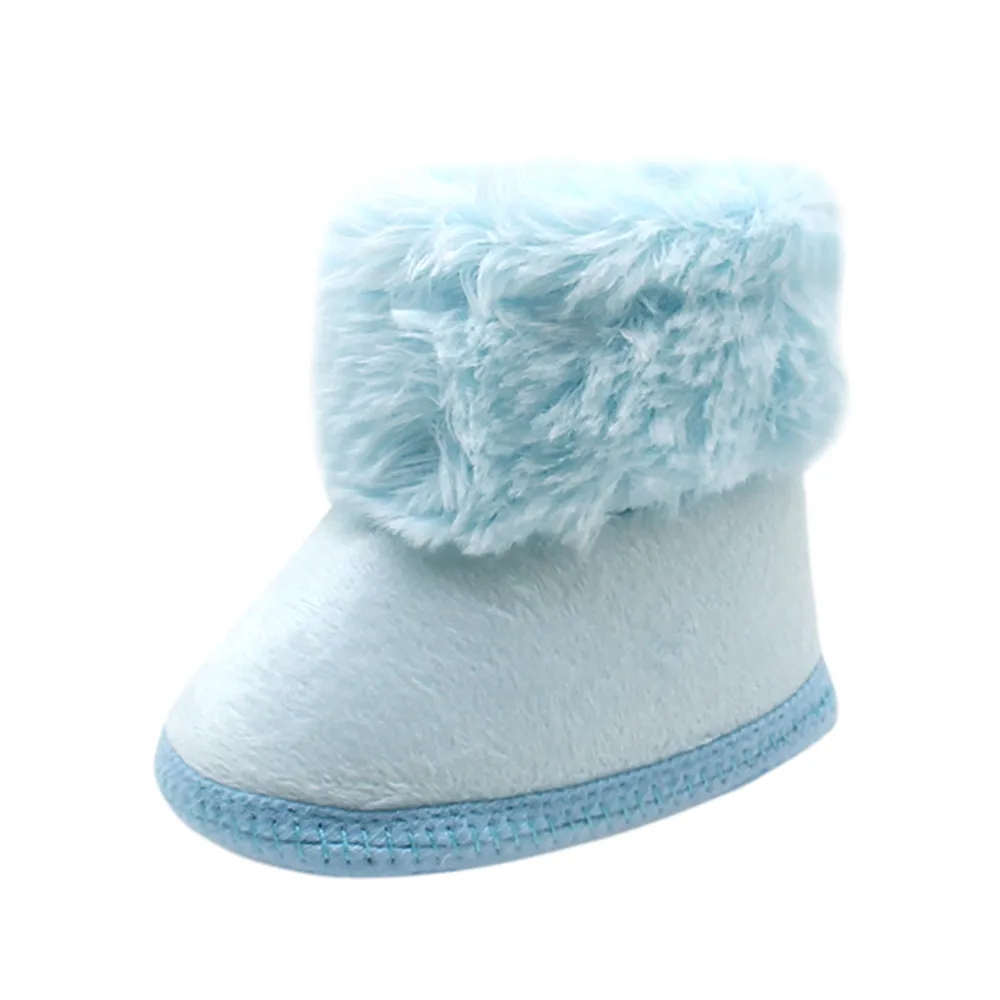 Новинка 2019 брендовая обувь для новорожденных детской кроватки с бантом пушистые