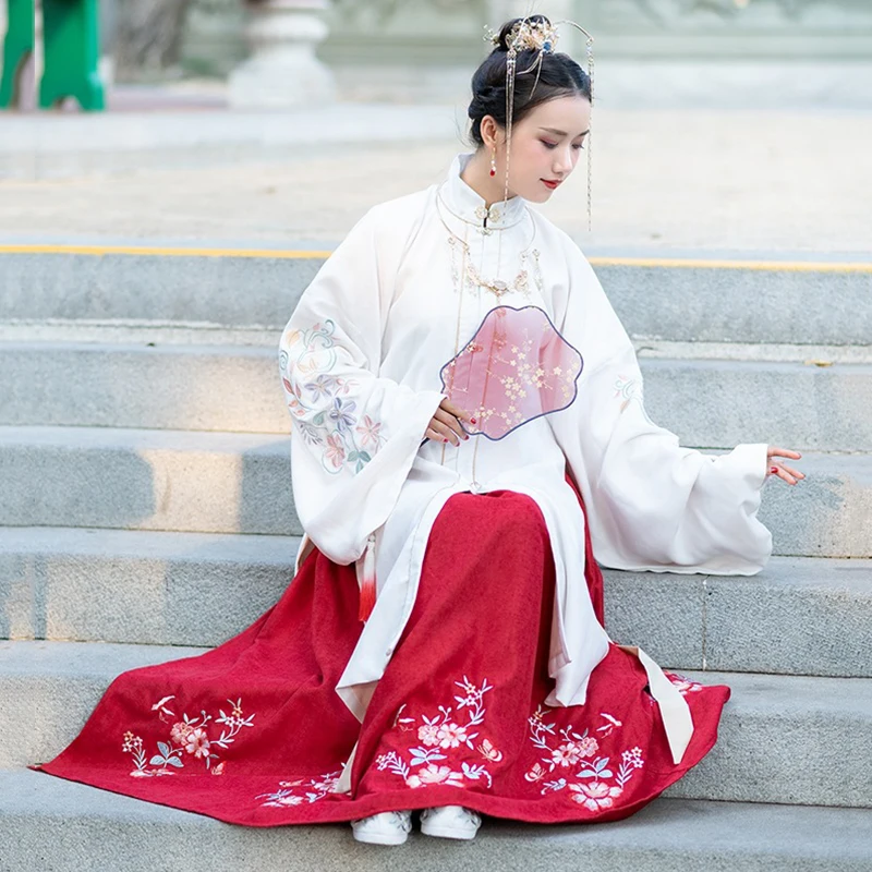 Классический танцевальный костюм Hanfu Женская традиционная праздничная одежда