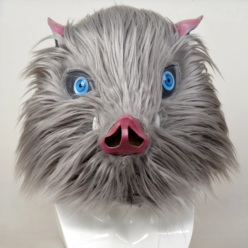 Убийца демонов: кимэцу но яиба косплей латексная маска хашибира иносуке Хэллоуин