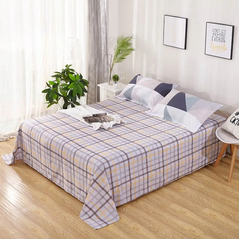 2023528 flat sheet Svetanya, 100 хлопок, простыни с принтом, простыни для постельного белья, односпальные, полные, королевские, королевские размеры - Цвет: 2023528 flat sheet