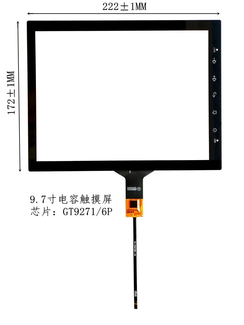 9 7 дюймовый ЖК дисплей Сенсорная панель Тесла стиль Автомобильный gps