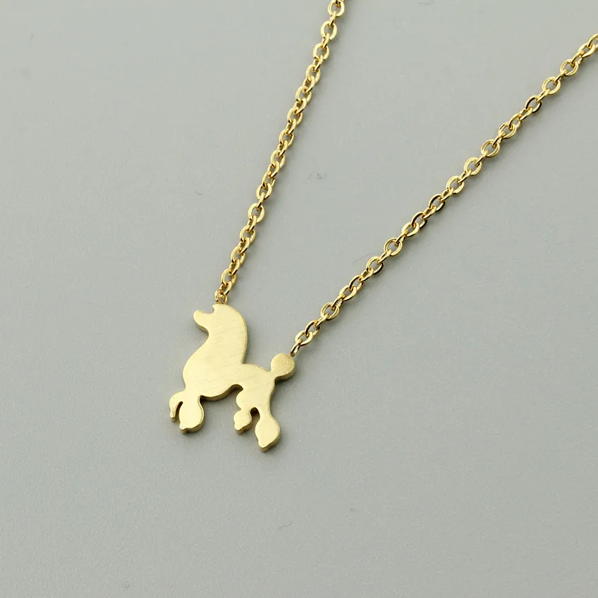 Модное ожерелье в виде пуделя под заказ собаки кулон для питомца ювелирные