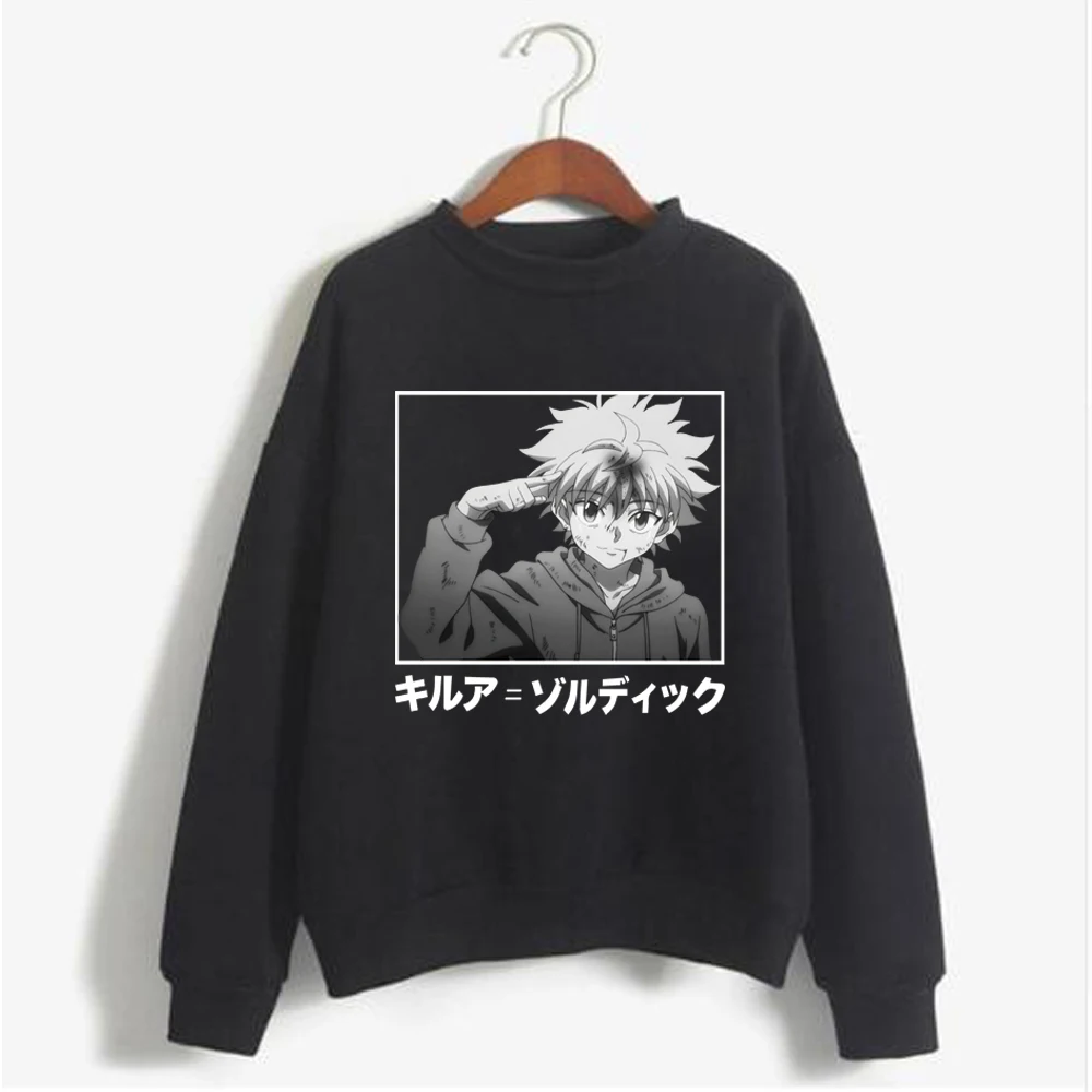 2020 Мужская/Мужская толстовка hunter x killua с принтом wo длинным рукавом|Мужские