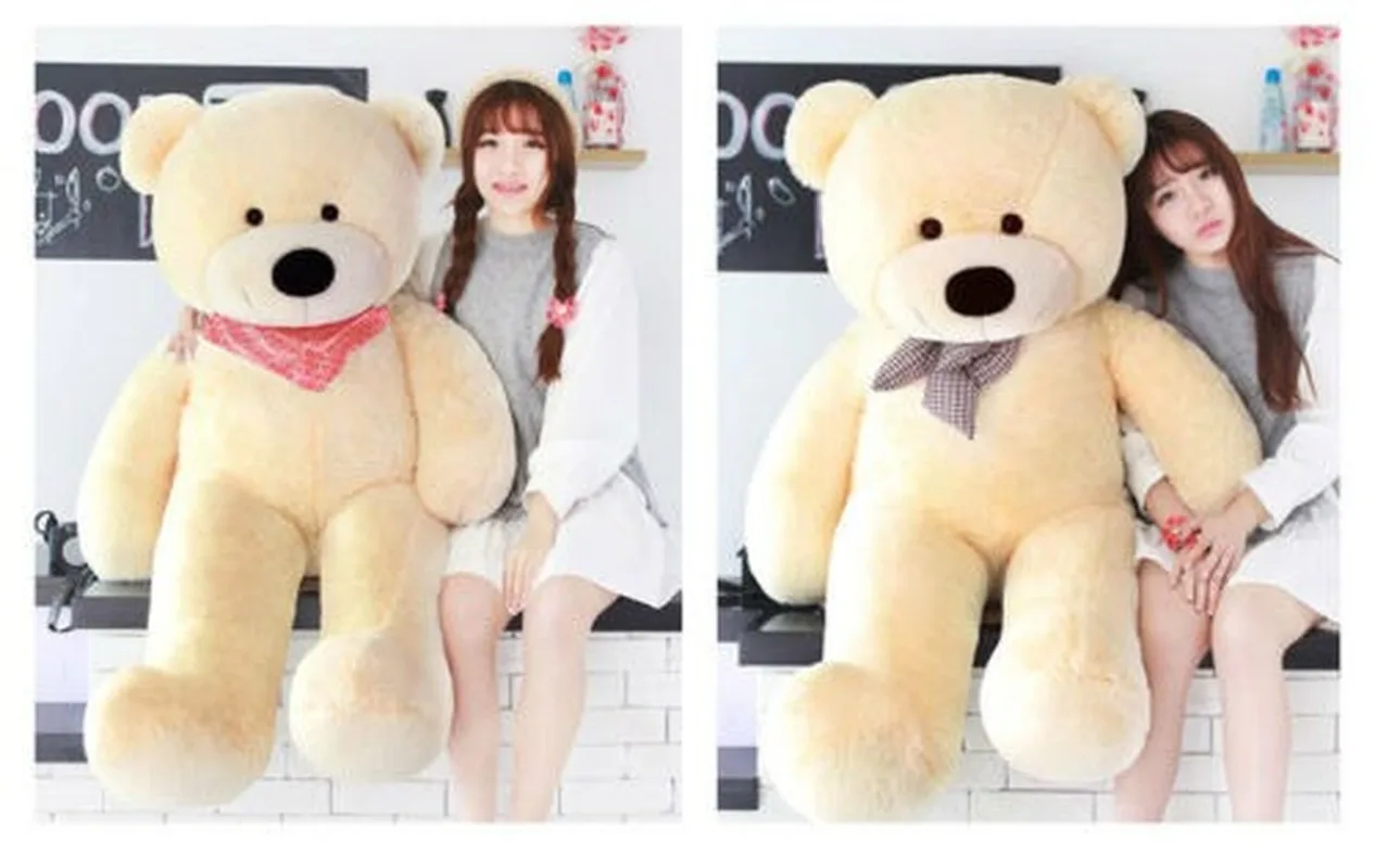 

56Inch Giant Huge Big Stuffed Plush Beige Teddy Bear Soft Doll Toys Gift 140Cm PP Cotton Plush/Nano Doll