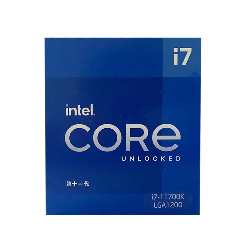 

Intel Core i7-11700K Processor 16M Cache Up to 5.00GHz 14nm TDP-125W 8-Cores 16-Threads LGA1200 i7 11700K Desktop CPU