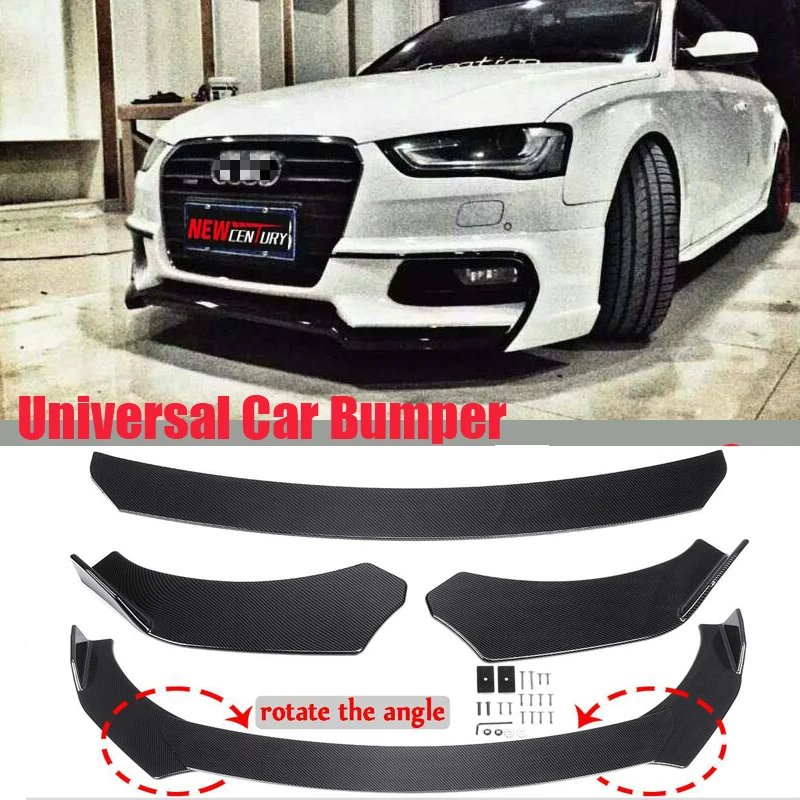 Универсальный 3 шт./компл. из углеродного волокна/глянцевый черный Автомобильный