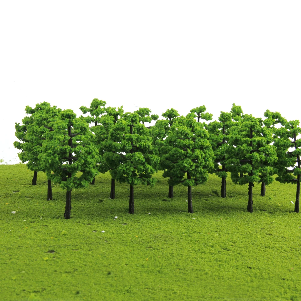 

40pc 1/100 Sacle Railroad Tree Model for Train Railway Park Street Layout