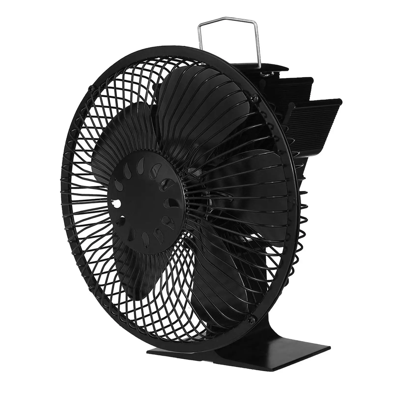 

Heat Powered Stove Fan Circulating Warm Air Fireplace Fan for Wood Stove Workshop Stove