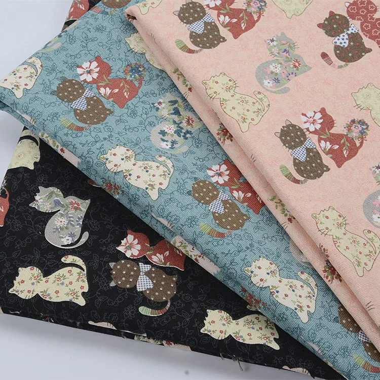 

Little Cat 12 An Printed Cotton Canvas, Animal Printed Cotton Canvas