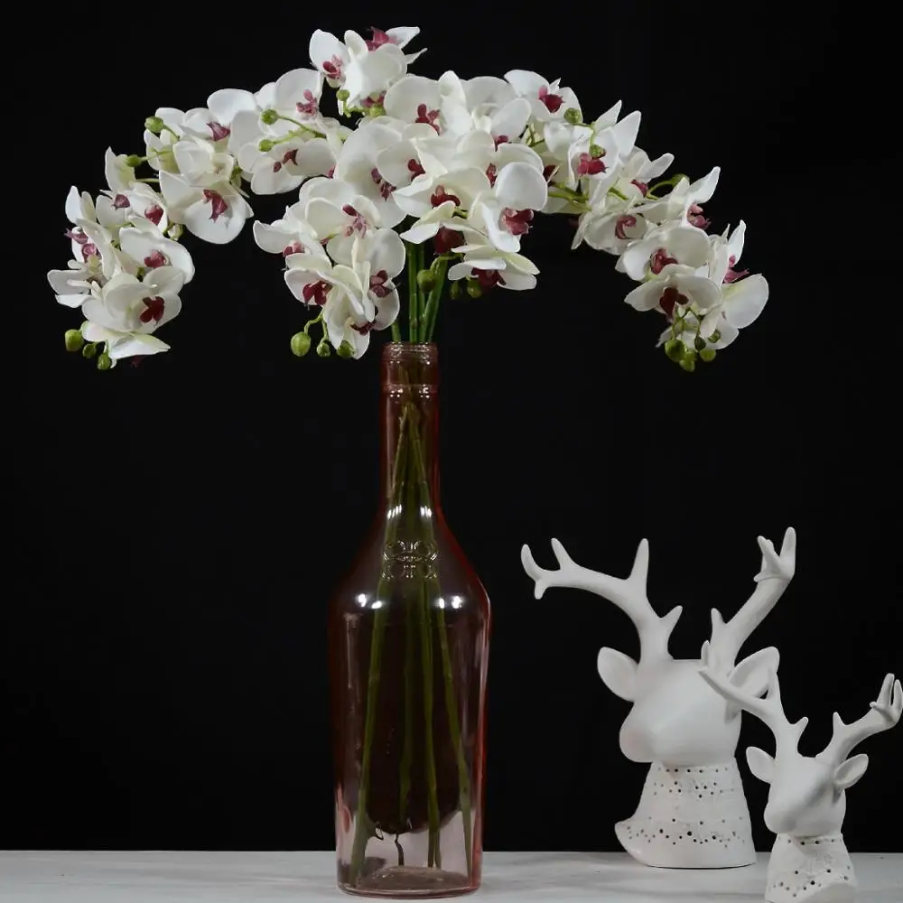 Искусственные Шелковые орхидеи 35 &quotИскусственный фаленопсис цветы Спрей с