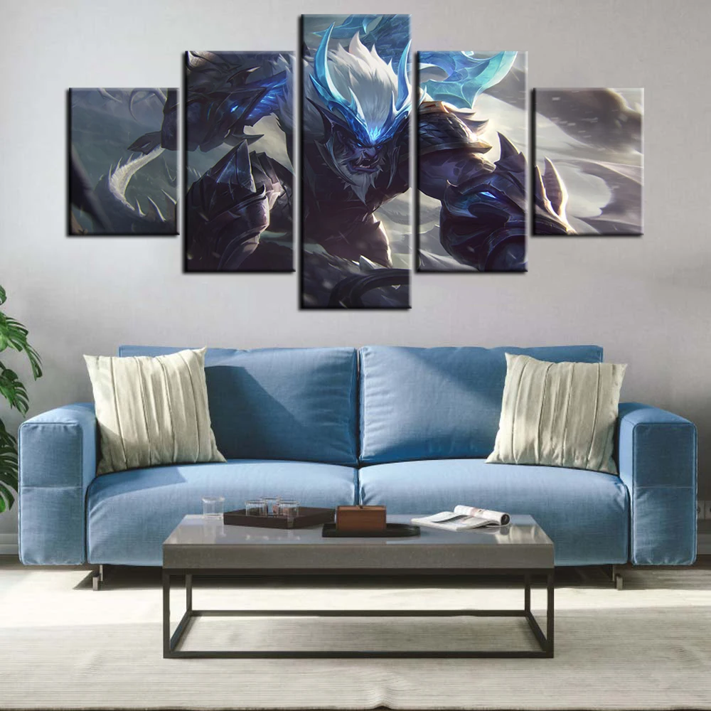 

Video Game Painting League of Legends Wall Poster Trundle Artwork Canvas Printings Wall Cover Murals Living Room Decoration Gift