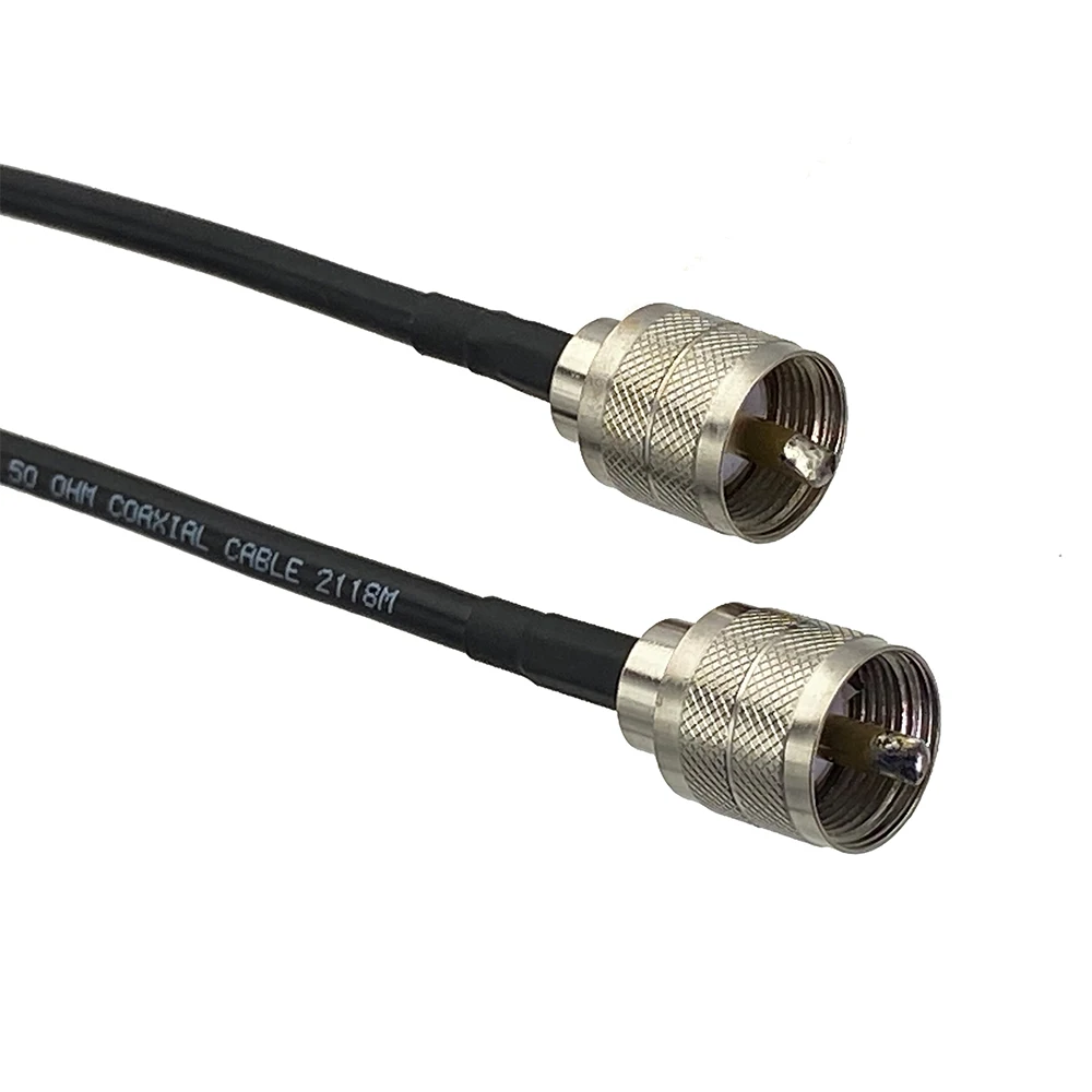 Кабель RG58 UHF PL259 штекер к Разъем RF перемычка косички клеммы провода прямые 6 дюймов
