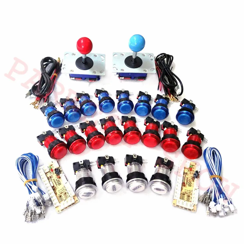 Аркадный шкаф с нулевой задержкой набор для самостоятельной сборки светодиодная