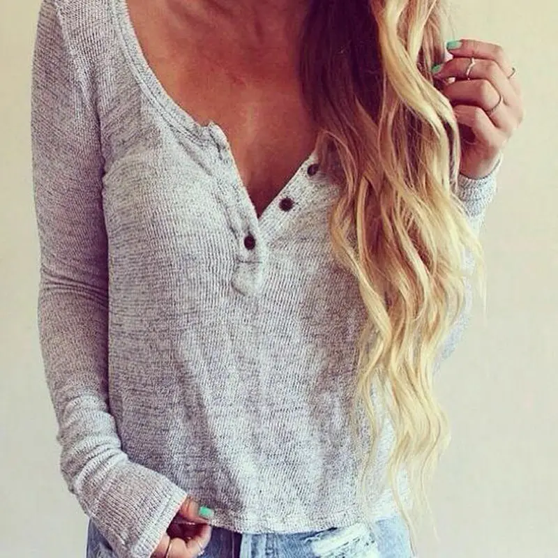 Модная женская зимняя одежда с глубоким v образным вырезом Свободный