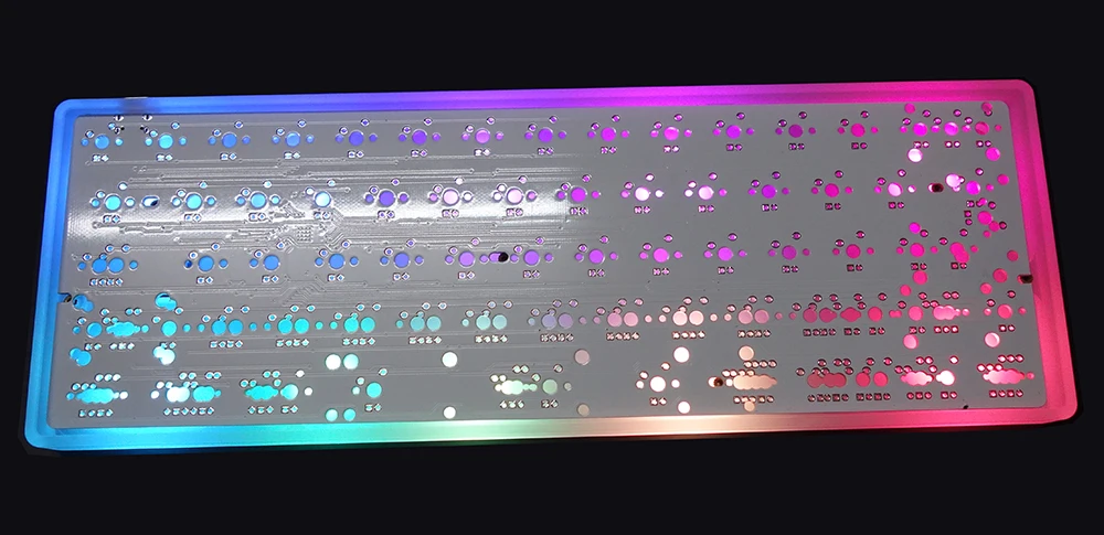 GH60 DIY Матовый Акриловый чехол с ЧПУ корпус с ЧПУ пластины PCBA стабилизаторы для 60% мини механическая клавиатура
