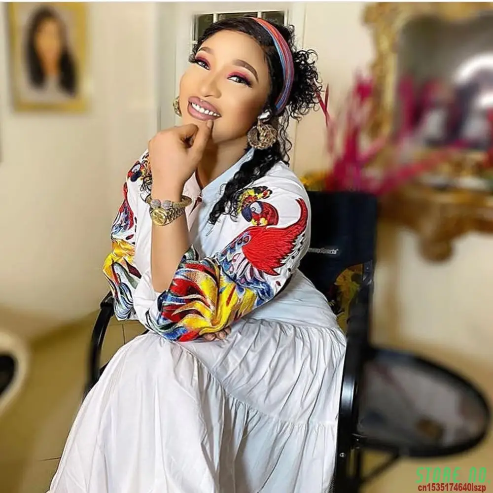 

Платье женское шелковое в африканском стиле, Вечернее Макси-Платье с принтом в Африканском и национальном стиле, базин, для вечевечерние, Ос...