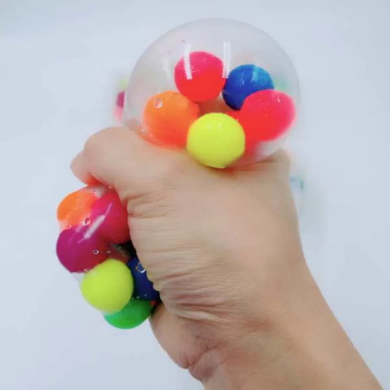

Anti Stress Toy Face Reliever Colorful Ball Autism Mood Squeeze Relief Healthy Toy Funny Gadget Vent Toy Children Christmas Gift