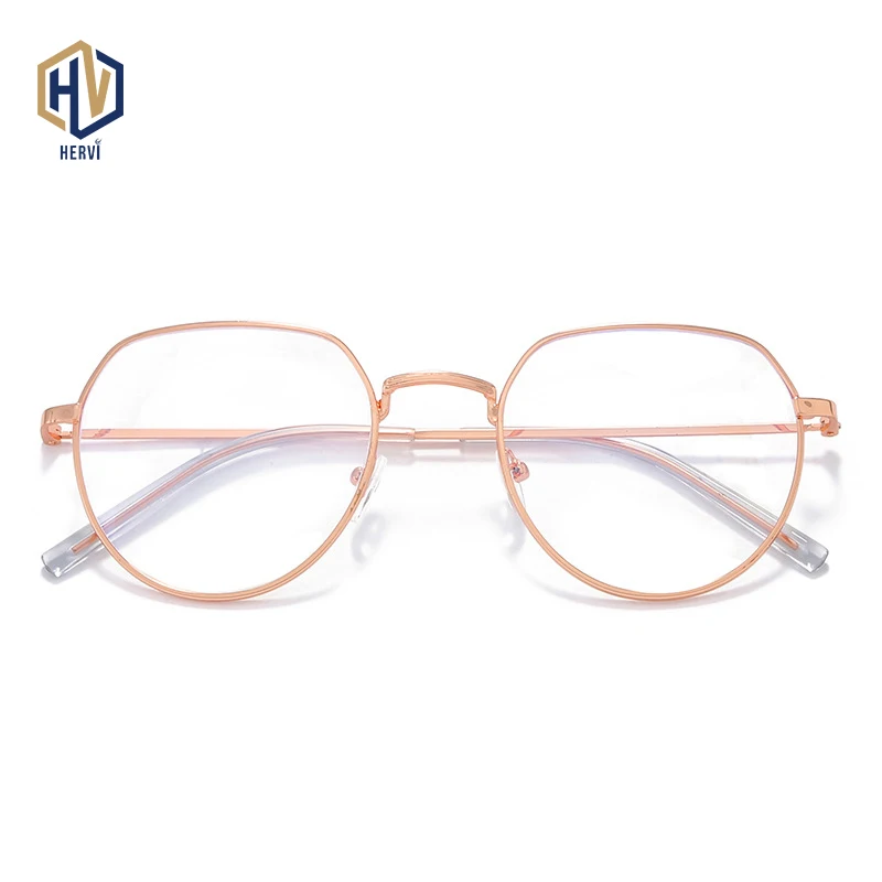 Женские очки для чтения модные разноцветные неровные металлические с полной