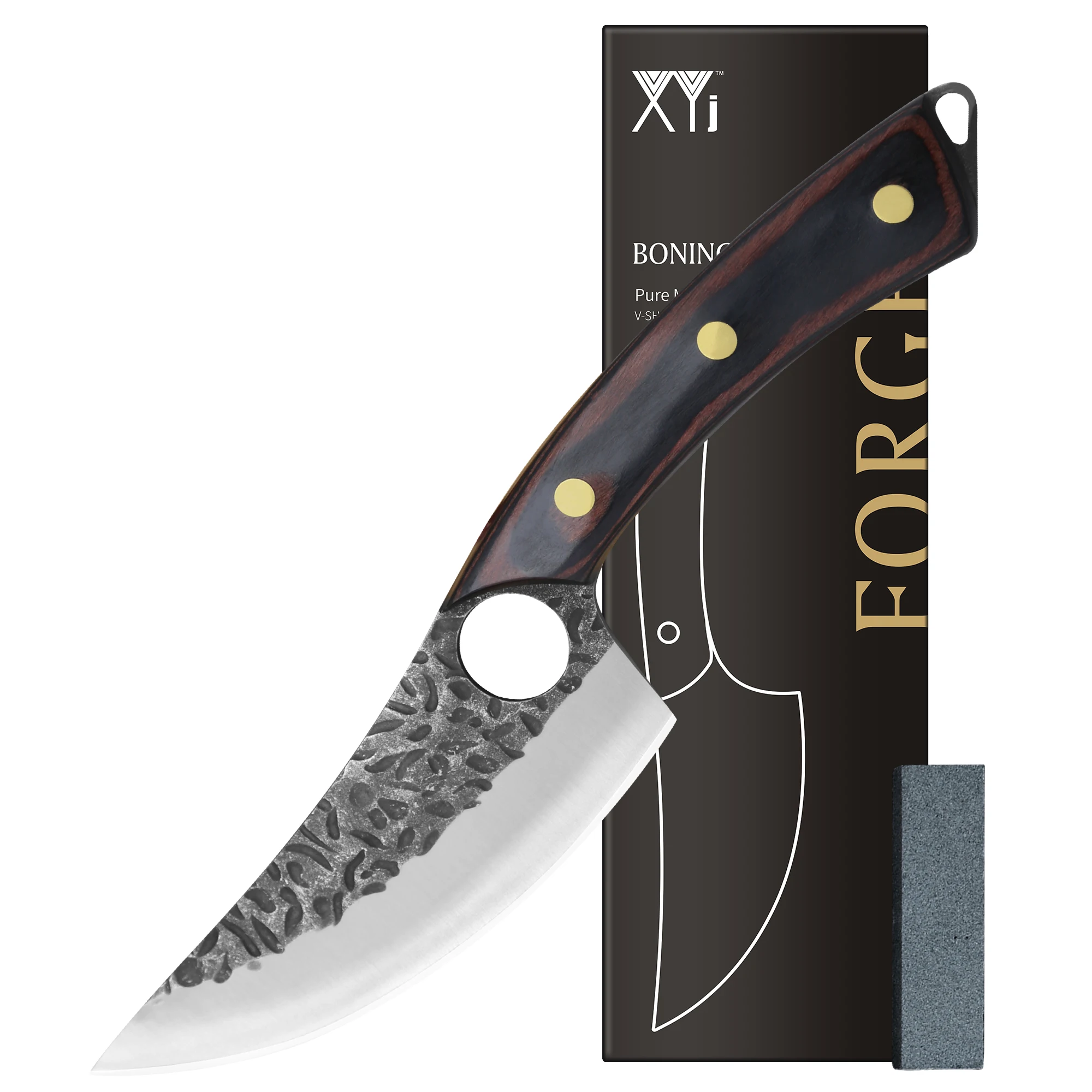 

XYj 6-дюймовый нож из нержавеющей стали для мяса, рыбы, овощей, ножи, бритва, острый походный кухонный нож шеф-повара с точильным камнем
