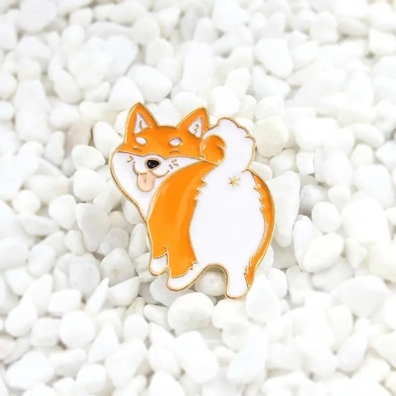 Мультяшная милая собака заколки Брошь милый рюкзак значки новинка ювелирные