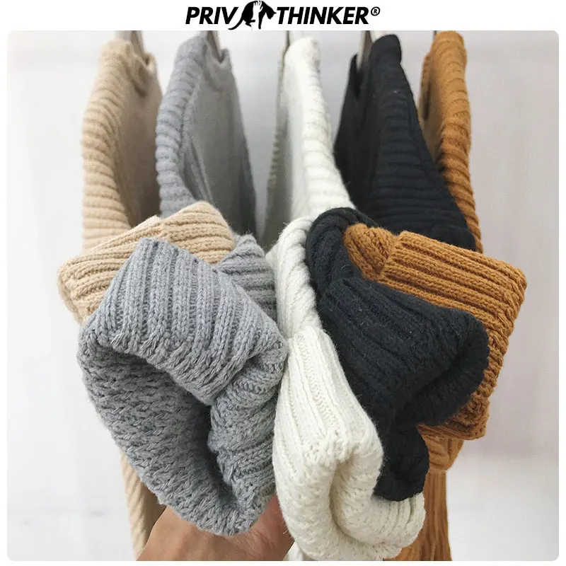 Privathinker женские осенние вязаные свитера с круглым вырезом 2020 длинным рукавом