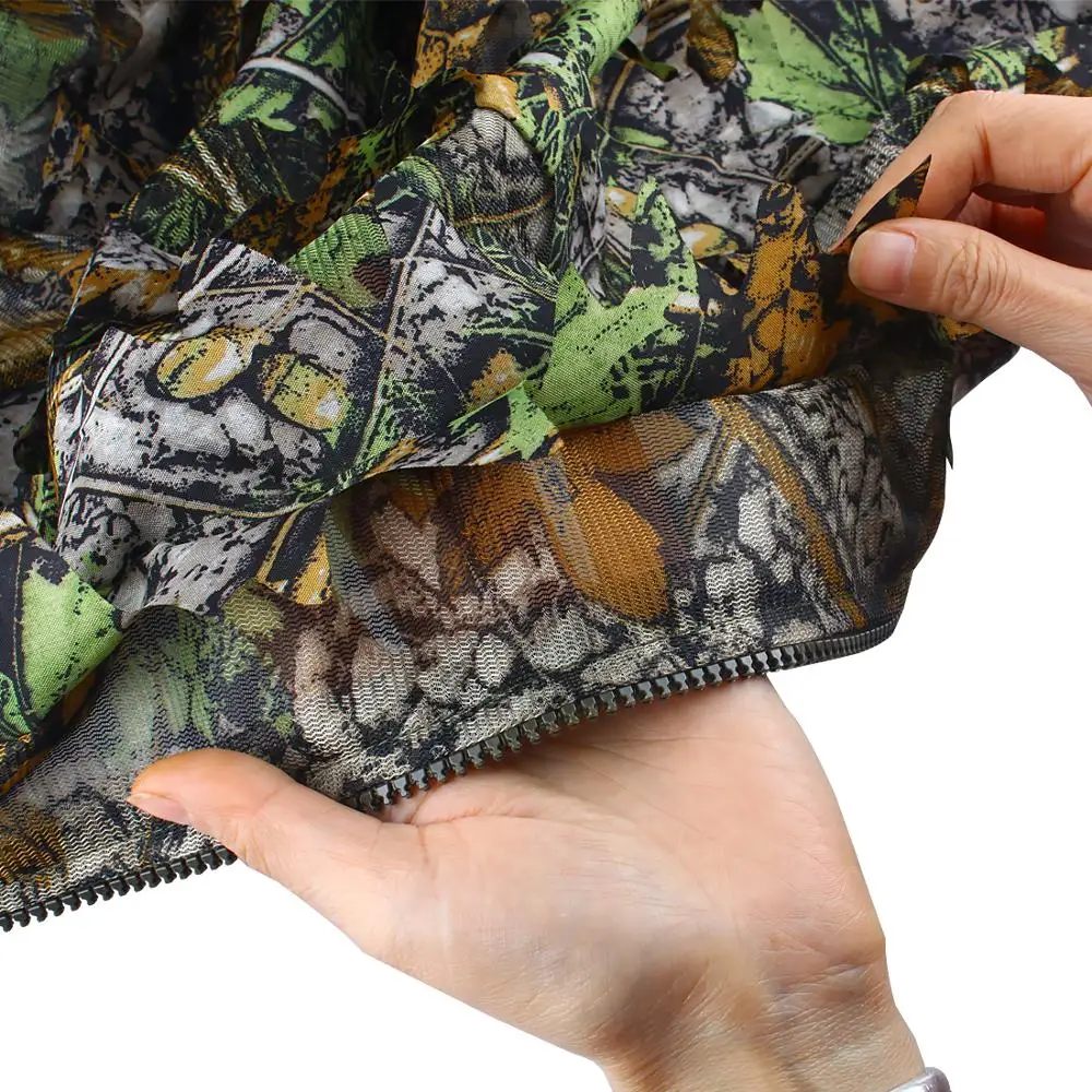 Маскировочный костюм бесплатная Размеры 3D Лесной Камуфляж листовые Camo лист