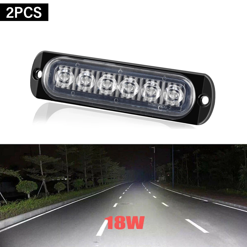 

2PC DC 12V-24V Truck Trailer Side Marker Indicators Light 6 LEDs Warning Lights