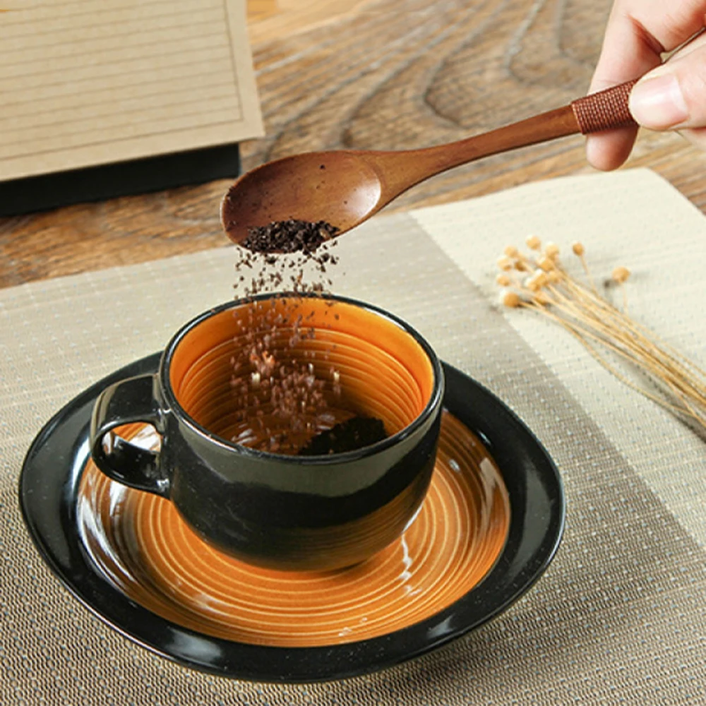 Деревянная ложка дома столовые приборы миска для каши китайский столовая