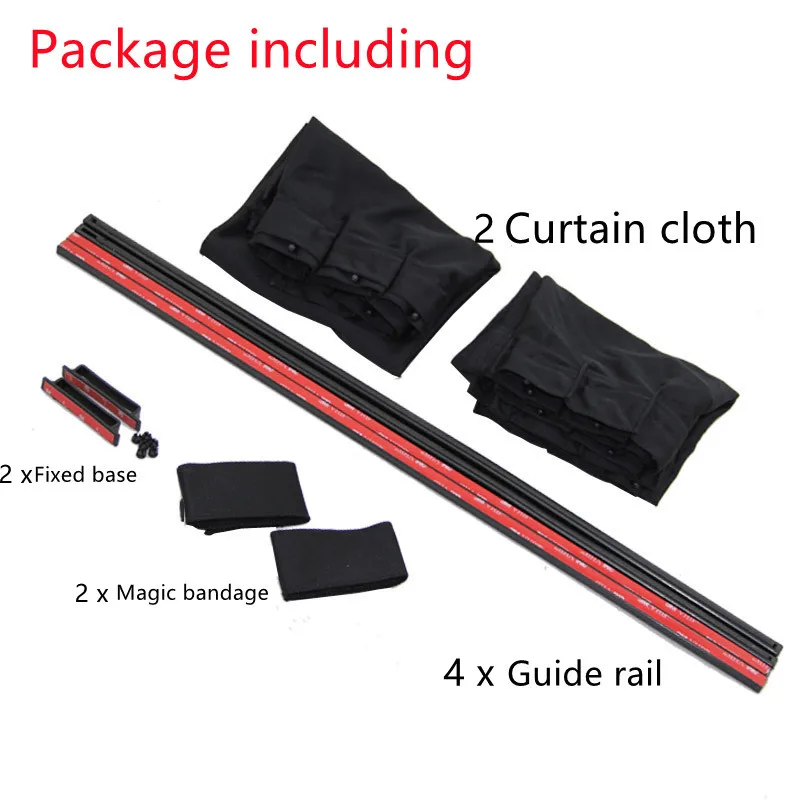 Универсальные автомобильные светонепроницаемые занавески из алюминиевого