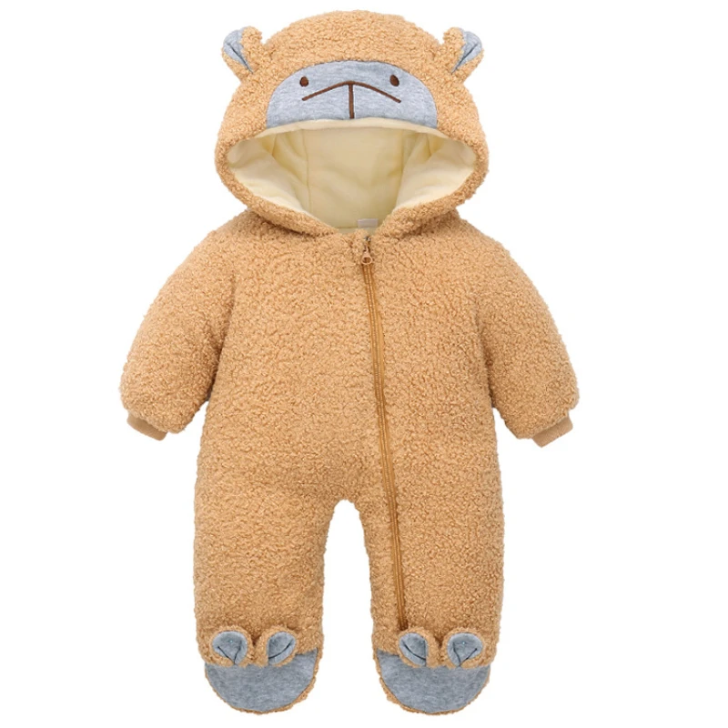 

Baby Romper Boy Girl Thick Warm Bodysuits Autumn Winter Newborn Onesies Jumpsuit Toddler Clothes 3M 6M 12M