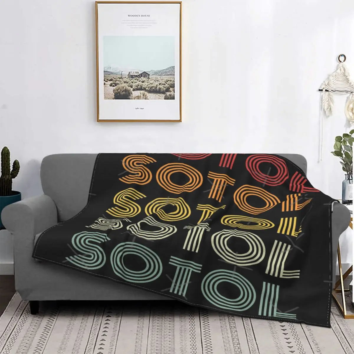 

Sotol-Manta Retro Vintage a cuadros, para cama colcha, 150, pickick