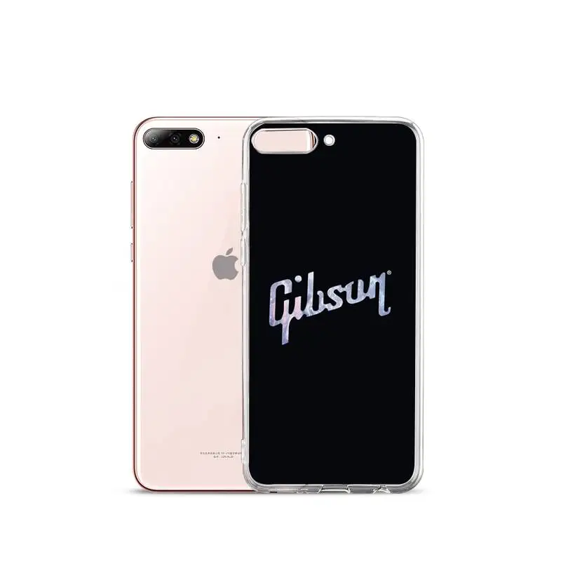 

Gibson Guitar music article sing Phone Case Transparent for iPhone Samsung A S 11 12 6 7 8 9 30 Pro X XS Max XR Plus lite