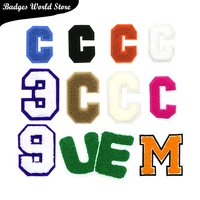 letters c m ve number 3 9 word chenille icon towel embroidery applique patches for clothing diy iron on badges on the backpack