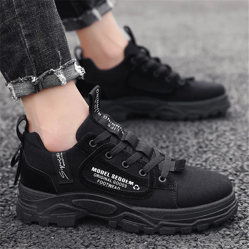 Всесезонная Новая модная дышащая парусиновая обувь в Корейском стиле