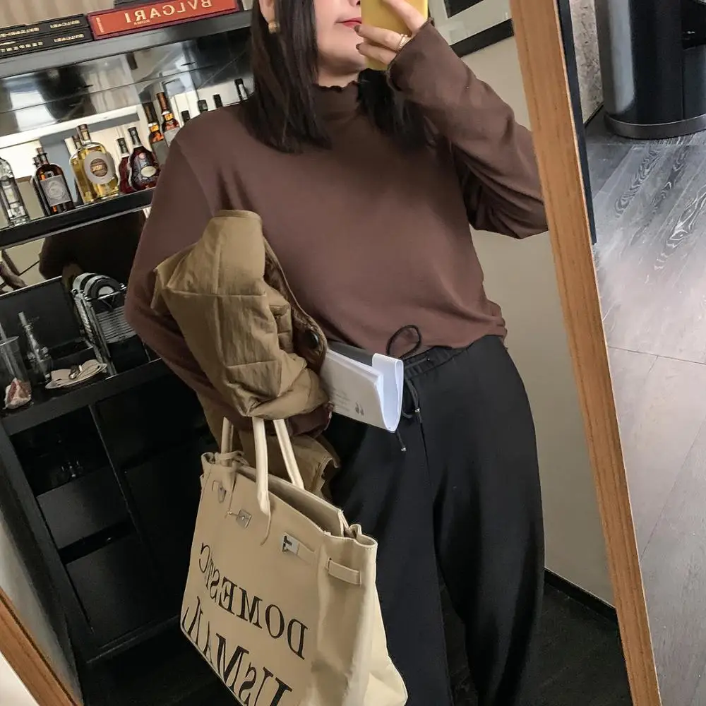 

Sweater Woman 2020 new autumn and winter long sleeves with a slim bottom blouse half turtleneck sweater XBA254
