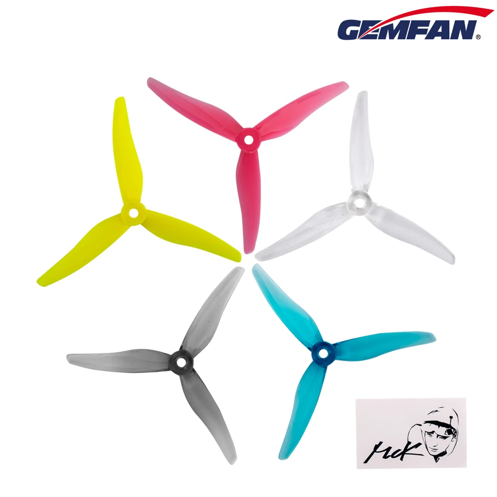 gemfan hurricane mck 51466 51x3 лопасти pc propeller для rc fpv racing freestyle 5 дю