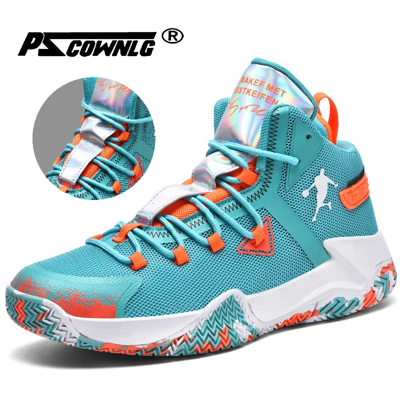 

2021 Unisex Basketball Shoes Men High-top Sports Air Cushion Hombre Athletic Mens Shoes Women Comfortable Breathable Sneakers