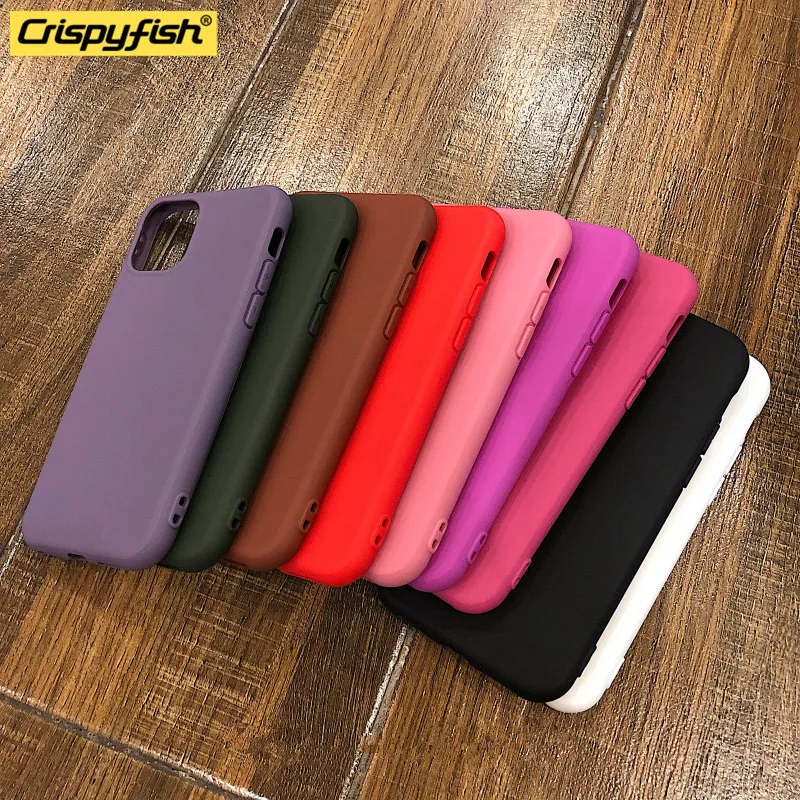 

Противоударный Цветной силиконовый чехол-бампер для iPhone 12 Pro Max 12 Mini 12 Pro X XR XS Max 6s 6 Plus 8 7 Plus 11 Pro Max SE 2020, Мягкий защитный чехол из ТПУ