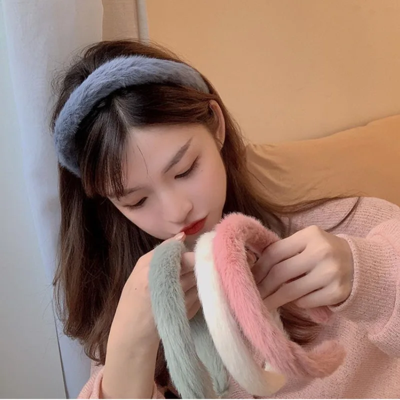 

Korean Simple Hair Hoop For Women Hair Bands Elegant Solid Scrunchies Headwear Girls Hair Accessories 2022 Sweet Hair Tie Gifts